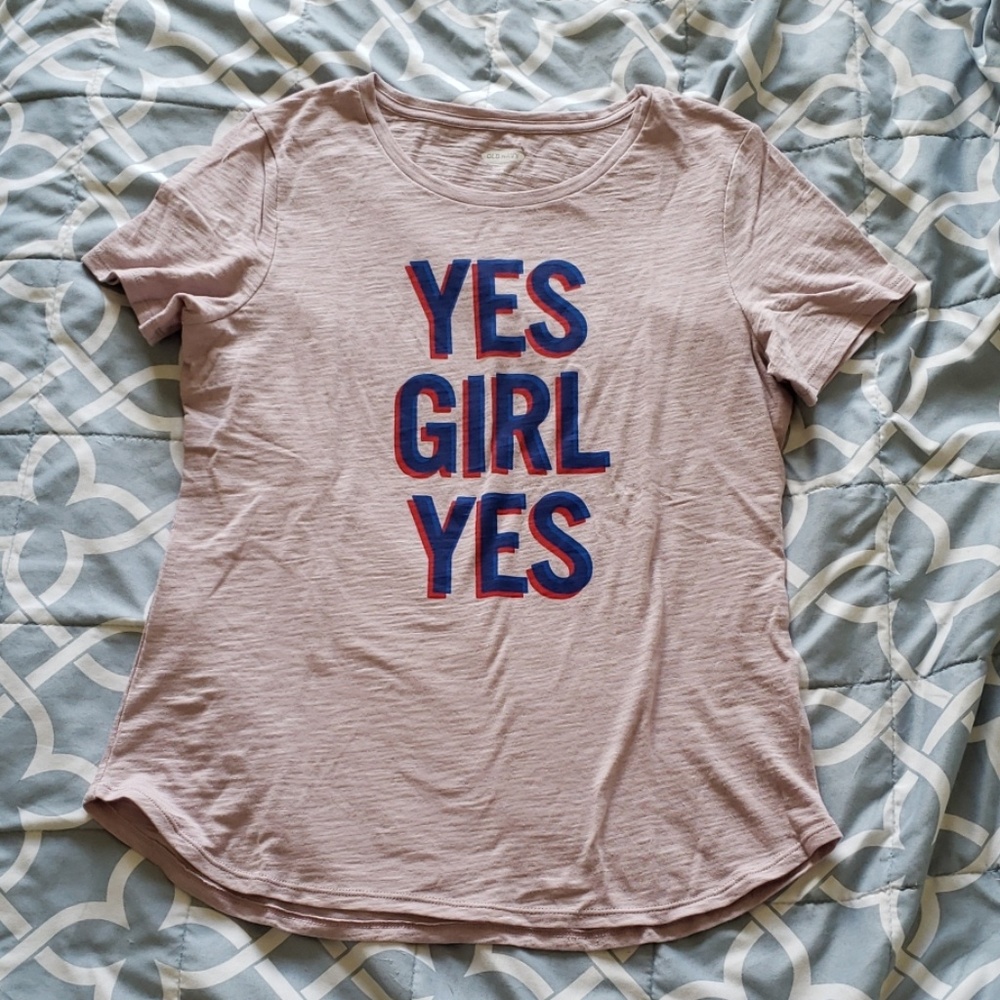 Old Navy Yes Girl Yes tee